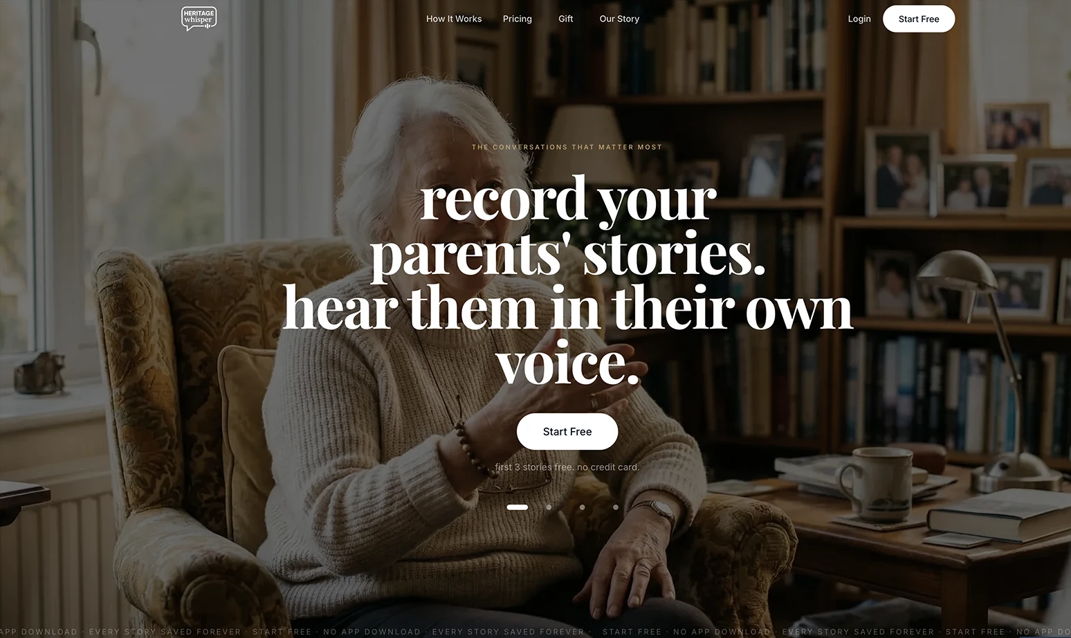 HeritageWhisper product screenshot
