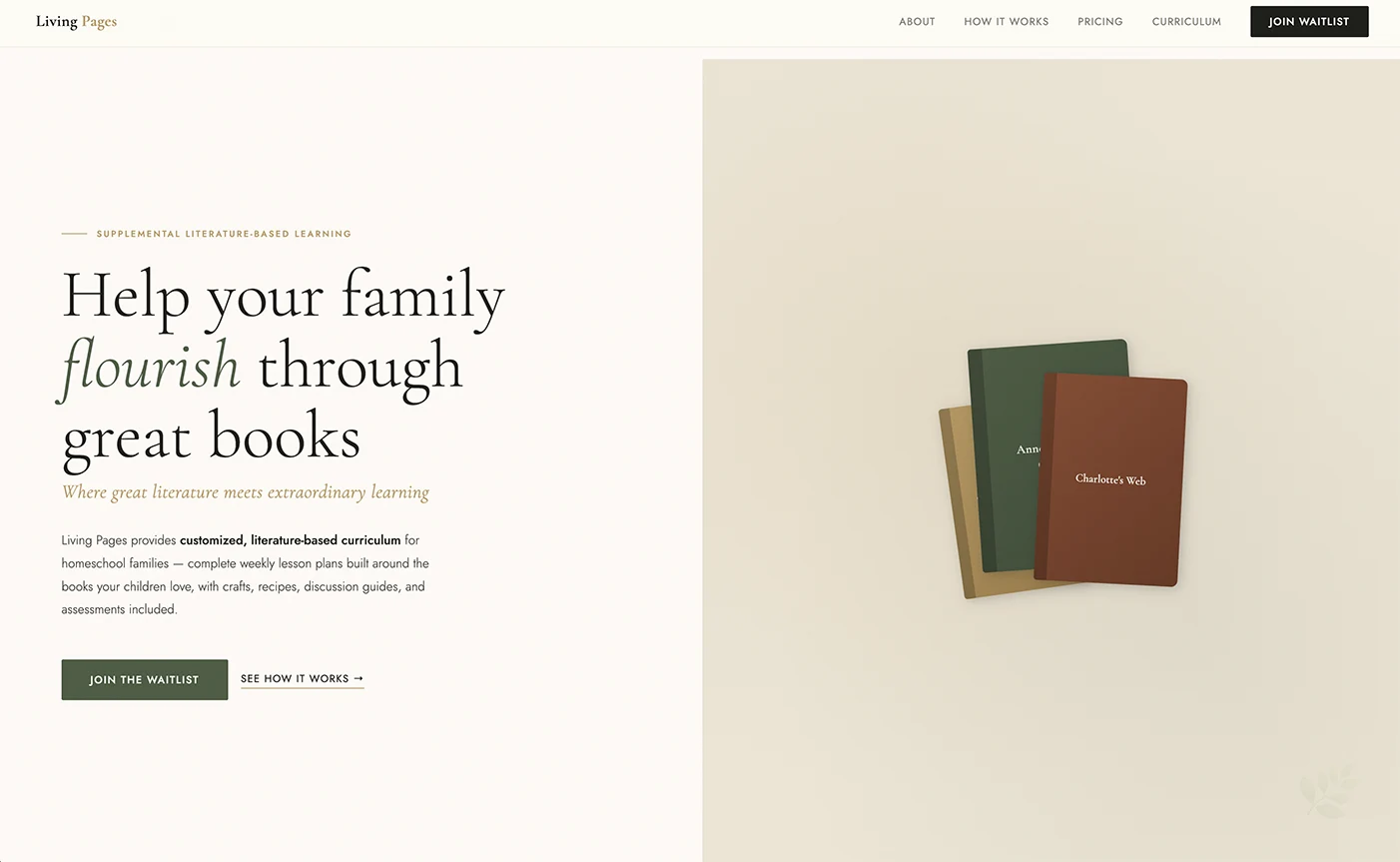 Living Pages Curriculum product screenshot